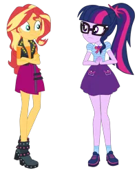 Size: 4055x5087 | Tagged: safe, artist:gmaplay, derpibooru import, sci-twi, sunset shimmer, twilight sparkle, equestria girls, g4, equestria girls specials, holiday, image, my little pony equestria girls: better together, my little pony equestria girls: holidays unwrapped, o come all ye squashful, png, solo, sunset shimmer day