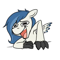 Size: 2400x2400 | Tagged: safe, artist:d-lowell, artist:kaikururu, editor:d-lowell, ponerpics import, ponybooru import, oc, oc:delta dart, unofficial characters only, hippogriff, base used, crying, exploitable meme, hippogriff oc, image, meme, png, simple background, talons, transparent background, wheeze