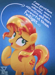 Size: 1994x2719 | Tagged: safe, artist:theretroart88, derpibooru import, sunset shimmer, pony, unicorn, g4, female, horn, image, mare, png, solo, sunset shimmer day, text