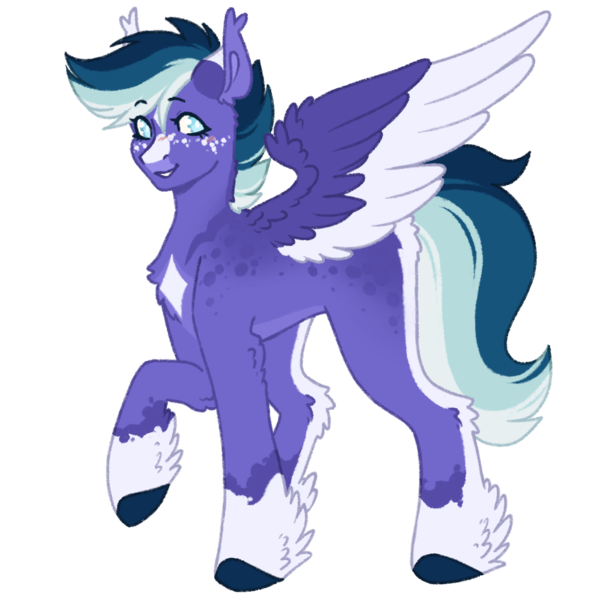 Size: 1000x1000 | Tagged: safe, artist:kazmuun, derpibooru import, oc, oc:stardust trail, pegasus, pony, colored wings, female, image, mare, png, simple background, solo, transparent background, two toned wings, wings