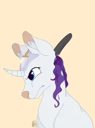 Size: 2048x2732 | Tagged: safe, artist:headshavepony, derpibooru import, rarity, unicorn, bald, crying, headshave, horn, image, jpeg, razor, shave, shaved, shaved head, shaved mane, solo