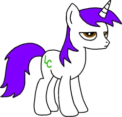 Size: 704x677 | Tagged: safe, artist:lonstecation, derpibooru import, oc, oc:lonstecation, unofficial characters only, pony, unicorn, g4, ashamed, dyed hair, embarrassed, horn, image, male, png, purple hair, simple background, solo, stallion, transparent background