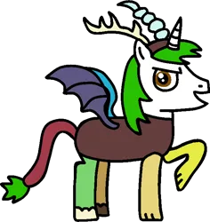 Size: 626x662 | Tagged: safe, artist:lonstecation, derpibooru import, discord, oc, oc:lonstecation, unofficial characters only, pony, unicorn, g4, 3 legs, awesome, baseless, clothes, costume, devious, discord costume, halloween, halloween costume, holiday, horn, image, male, oh yeah, open mouth, png, raised hoof, simple background, solo, spooky, stallion, transparent background