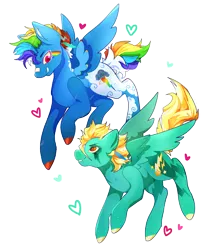 Size: 2400x2800 | Tagged: safe, artist:fhroggy, derpibooru import, lightning dust, rainbow dash, pegasus, pony, female, image, lesbian, png, ship:rainbowdust, shipping, simple background, transparent background