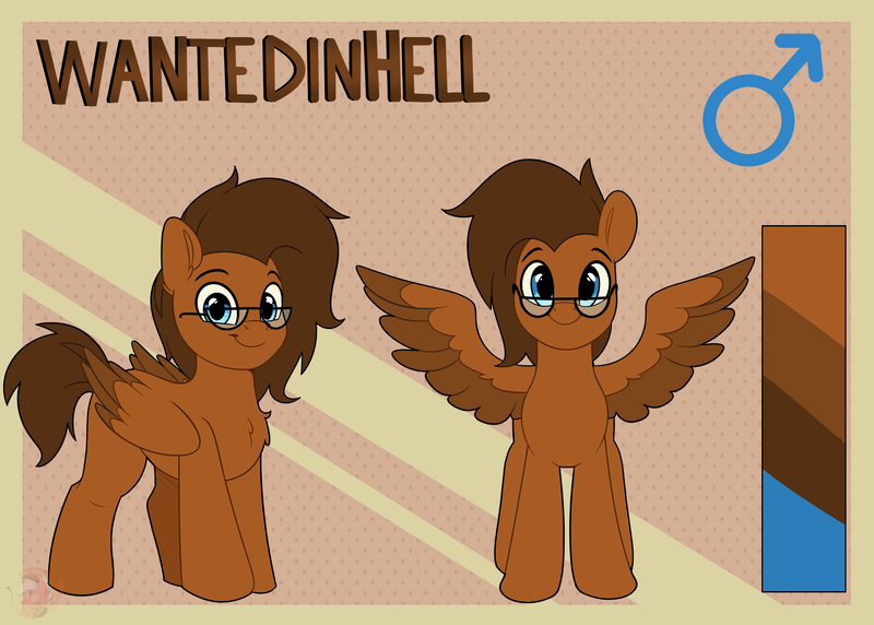 Size: 3536x2529 | Tagged: safe, artist:joaothejohn, derpibooru import, oc, oc:wantedinhell, pegasus, pony, commission, cute, front view, glasses, image, looking at you, male, pegasus oc, png, reference sheet, simple background, spread wings, text, wings