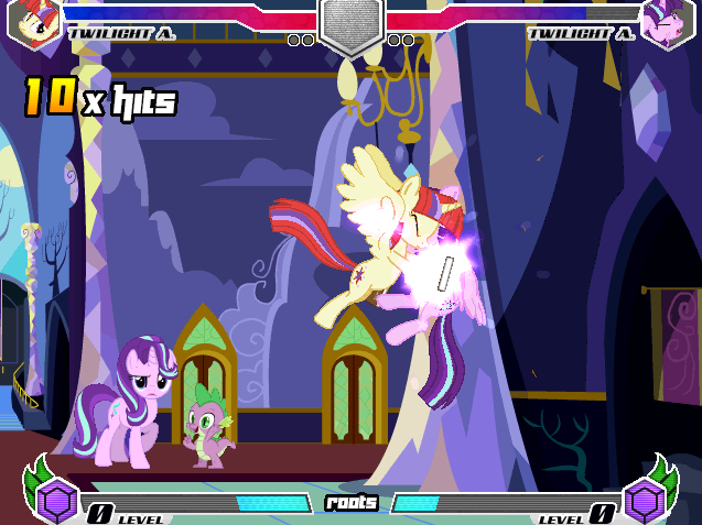 Size: 637x477 | Tagged: safe, ponerpics import, ponybooru import, moondancer, spike, starlight glimmer, twilight sparkle, twilight sparkle (alicorn), alicorn, fighting is magic, fan game, fighting is magic - mega, fighting is magic - roots, image, npc, palette swap, png, recolor, twilight's castle