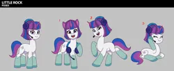 Size: 3033x1244 | Tagged: safe, derpibooru import, pony, unicorn, g5, my little pony: tell your tale, cassette jam, female, horn, image, little rock (g5), mare, png