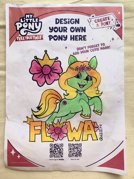 Size: 3024x4032 | Tagged: safe, derpibooru import, earth pony, pony, g5, my little pony: tell your tale, female, flowa queen, image, ivy rose, mare, png