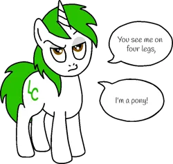 Size: 749x712 | Tagged: safe, artist:lonstecation, derpibooru import, oc, oc:lonstecation, unofficial characters only, pony, unicorn, g4, cool, devious, horn, image, male, monochrome, png, reference, simple background, solo, song, speech bubble, stallion, text, transparent background