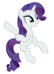 Size: 441x603 | Tagged: safe, derpibooru import, edit, edited screencap, editor:marefieber, screencap, rarity, pony, unicorn, g4, season 9, she's all yak, spoiler:s09, bipedal, dancing, female, goofy, happy, horn, image, jumping, leaping, mare, out of context, png, raised hoof, simple background, smiling, solo, transparent background, weird pose