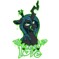 Size: 2449x2449 | Tagged: safe, artist:crownedspade, derpibooru import, queen chrysalis, changeling, changeling queen, g4, bust, crown, design, female, image, jewelry, png, portrait, regalia, shirt design, solo