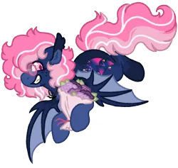 Size: 1056x1000 | Tagged: safe, artist:kazmuun, derpibooru import, oc, oc:phantasmal luminescence, bat pony, pony, bouquet of flowers, female, flower, glasses, image, mare, png, simple background, solo, transparent background