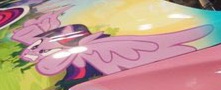 Size: 221x90 | Tagged: safe, derpibooru import, twilight sparkle, twilight sparkle (alicorn), alicorn, angry, attack, car, determined, flying, image, jpeg, ready to fight