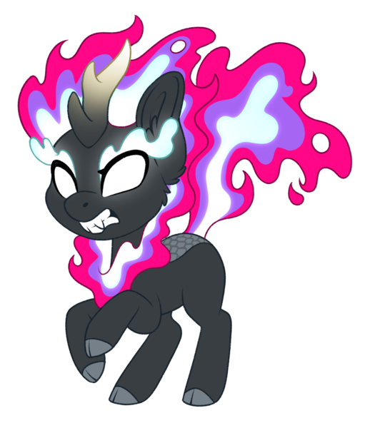 Size: 1741x2018 | Tagged: safe, artist:silkensaddle, derpibooru import, oc, oc:poison trail, unofficial characters only, kirin, nirik, derpibooru exclusive, fire, image, kirin oc, kirinified, png, simple background, species swap, transparent background