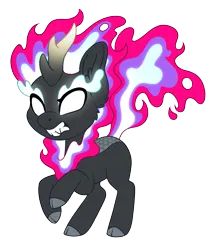 Size: 1741x2018 | Tagged: safe, artist:silkensaddle, derpibooru import, oc, oc:poison trail, unofficial characters only, kirin, nirik, derpibooru exclusive, fire, image, kirin oc, kirinified, png, simple background, species swap, transparent background