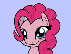 Size: 2048x1567 | Tagged: safe, artist:ewoudcponies, derpibooru import, pinkie pie, earth pony, pony, g4, blue background, blush sticker, blushing, bust, cute, diapinkes, female, image, looking at you, mare, png, simple background, smiling, smiling at you, solo