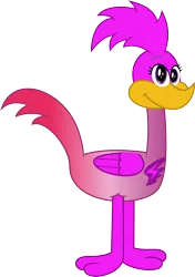 Size: 2372x3375 | Tagged: safe, artist:static51302, derpibooru import, scootaloo, bird, roadrunner, fanfic:choose your own magic ending, equestria girls, g4, birdified, fanfic art, image, png, simple background, species swap, superhero, transformation, transparent background, vector