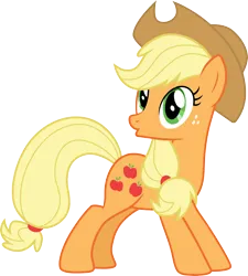 Size: 3000x3327 | Tagged: safe, artist:cloudy glow, derpibooru import, applejack, earth pony, friendship is magic, g4, applejack's hat, cowboy hat, female, hat, image, png, simple background, solo, transparent background, vector