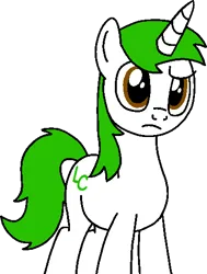 Size: 393x520 | Tagged: safe, artist:lonstecation, derpibooru import, oc, oc:lonstecation, unofficial characters only, pony, unicorn, g4, confused, horn, image, male, png, simple background, solo, stallion, transparent background