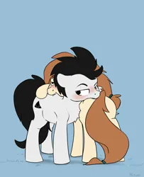 Size: 1784x2195 | Tagged: safe, artist:shadowblazearts, derpibooru import, oc, oc:vipy, unofficial characters only, earth pony, pony, biting, duo, earth pony oc, image, male, png