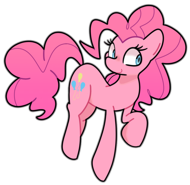 Size: 900x874 | Tagged: safe, artist:kindakismet, derpibooru import, pinkie pie, earth pony, pony, g4, image, png, simple background, solo, transparent background