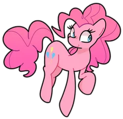 Size: 900x874 | Tagged: safe, artist:kindakismet, derpibooru import, pinkie pie, earth pony, pony, g4, image, png, simple background, solo, transparent background