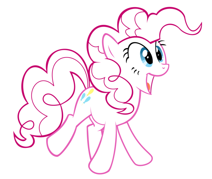 Size: 1300x1100 | Tagged: safe, artist:originalcanadian, derpibooru import, pinkie pie, earth pony, pony, g4, female, image, open mouth, open smile, png, simple background, smiling, solo, trace, transparent background