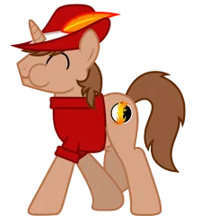 Size: 6550x6987 | Tagged: safe, artist:estories, derpibooru import, oc, oc:heroic armour, pony, unicorn, absurd resolution, final fantasy, hat, horn, image, male, png, puffy cheeks, red mage, simple background, solo, stallion, transparent background, vector