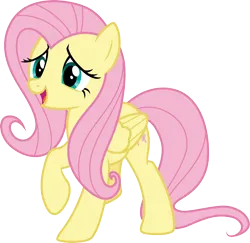 Size: 3084x3000 | Tagged: safe, artist:cloudy glow, derpibooru import, fluttershy, pegasus, g4, female, image, png, simple background, solo, transparent background, vector