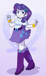 Size: 828x1353 | Tagged: safe, artist:delijz, derpibooru import, rarity, equestria girls, g4, image, jpeg, solo