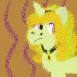 Size: 1024x1024 | Tagged: safe, artist:mintwhistle, derpibooru import, adagio dazzle, ponified, pony, unicorn, equestria girls, g4, abstract background, equestria girls ponified, eyeshadow, female, frown, horn, image, impressionism, jewelry, krita, looking back, makeup, mare, modern art, necklace, png, purple eyeshadow, rainbow rocks 10th anniversary, ruby, solo, stylized, unicorn adagio dazzle