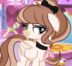 Size: 1322x1220 | Tagged: safe, artist:cstrawberrymilk, derpibooru import, oc, oc:strawberry milk, unofficial characters only, pegasus, pony, carousel boutique, female, goth, image, jpeg, mannequin, mare, mirror, solo