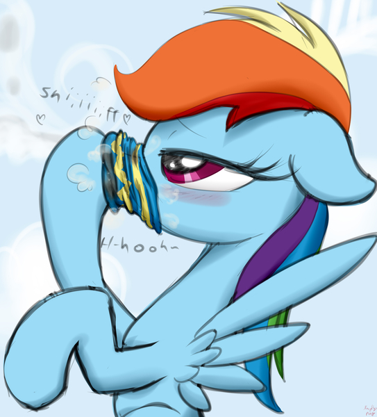 Size: 3800x4200 | Tagged: suggestive, artist:littlenaughtypony, derpibooru import, rainbow dash, pegasus, pony, g4, blushing, eyes rolling back, female, fetish, hoof fetish, image, jpeg, mare, olfactophilia, smelly, smelly socks, sniffing, sock, sock fetish, sock mask, sock sniffing, solo, sweat, sweaty socks