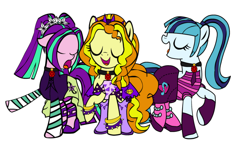 Size: 1606x948 | Tagged: safe, artist:darktailsko, artist:icey-wicey-1517, color edit, derpibooru import, edit, adagio dazzle, aria blaze, sonata dusk, ponified, earth pony, pony, arm warmers, boots, bracelet, clothes, collaboration, colored, disguise, disguised siren, dress, earth pony adagio dazzle, earth pony aria blaze, earth pony sonata dusk, equestria girls ponified, eyes closed, female, gem, hairband, image, jewelry, mare, necktie, open mouth, png, rainbow rocks 10th anniversary, rainbow socks, sandals, shirt, shoes, simple background, singing, siren gem, skirt, socks, spiked wristband, striped arm warmers, striped leg warmers, striped socks, the dazzlings, transparent background, trio, trio female, wall of tags, wristband