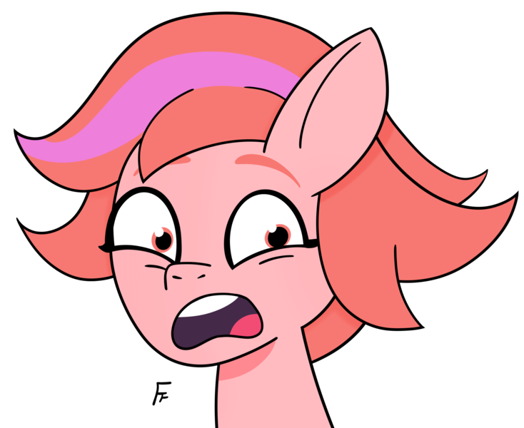 Size: 3191x2607 | Tagged: safe, artist:frownfactory, derpibooru import, pegasus, pony, g5, bust, female, frown, image, mare, open frown, open mouth, png, portrait, simple background, solo, transparent background, windy