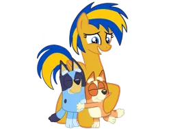 Size: 2048x1536 | Tagged: safe, artist:mlpfan3991, artist:ry-bluepony1, artist:shieldwingarmorofgod, derpibooru import, oc, oc:flare spark, dog, pegasus, pony, g4, bingo heeler, bluey, bluey heeler, female, image, pegasus oc, png, simple background, transparent background, wings