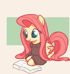 Size: 1600x1700 | Tagged: safe, artist:7411696290, derpibooru import, fluttershy, book, image, png, reading