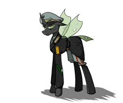 Size: 3000x2500 | Tagged: safe, artist:incrediblepanzer, derpibooru import, oc, oc:trimmel, unofficial characters only, changeling, equestria at war mod, headcanon, image, jpeg, simple background, solo, white background