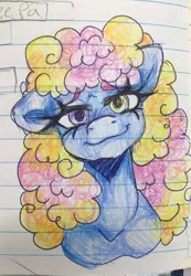 Size: 2080x3005 | Tagged: safe, artist:sweetmelon556, derpibooru import, oc, oc:starlight, pony, female, image, jpeg, lined paper, mare, solo, traditional art