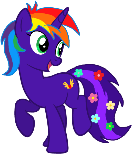 Size: 1632x1902 | Tagged: safe, artist:star-armour95, derpibooru import, oc, oc:rainbow flower, unofficial characters only, pony, unicorn, female, horn, image, mare, png, simple background, transparent background, vector