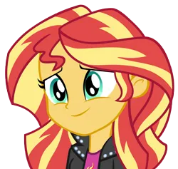 Size: 9663x9157 | Tagged: safe, artist:andoanimalia, derpibooru import, sunset shimmer, human, equestria girls, g4, female, image, my little pony equestria girls: rainbow rocks, png, rainbow rocks 10th anniversary, simple background, smiling, solo, solo female, transparent background, vector