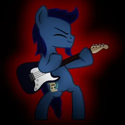 Size: 1080x1080 | Tagged: safe, artist:starless, derpibooru import, oc, oc:starless, bass guitar, derpibooru exclusive, eyes closed, guitar, image, musical instrument, png, rainbow rocks 10th anniversary, solo