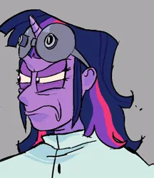 Size: 640x740 | Tagged: safe, derpibooru import, twilight sparkle, equestria girls, angry, goggles, image, jpeg, scientist, twilight sparkle is not amused, unamused, unhappy