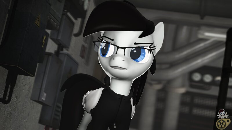 Size: 1920x1080 | Tagged: safe, artist:midnightdanny, ponerpics import, oc, oc:midnight harmony, unofficial characters only, pony, 3d, clothes, female, glasses, image, jpeg, mare