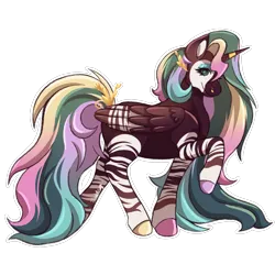 Size: 2000x2000 | Tagged: safe, derpibooru import, oc, unofficial characters only, alicorn, okapi, alicorn oc, horn, horn jewelry, image, jewelry, png, solo, wings