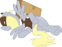 Size: 2440x1864 | Tagged: safe, artist:spookitty, derpibooru import, derpy hooves, pegasus, pony, family guy death pose, female, image, mare, png, solo