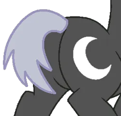 Size: 282x271 | Tagged: safe, derpibooru import, dark moon, graphite, pony, unicorn, background pony, base used, butt, butt only, horn, image, male, pictures of butts, plot, png, simple background, solo, stallion, transparent background