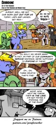 Size: 1317x2972 | Tagged: safe, artist:pony-berserker, derpibooru import, oc, oc:final drive, oc:longhaul, oc:shadowed ember, oc:southern comfort, unofficial characters only, bait and switch, comic, community service, crime, horrified, image, implied skibidi, littering, png, skibidi toilet, speech bubble, the implications are horrible, toilet