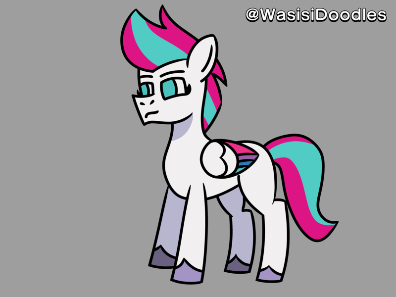 Size: 6000x4500 | Tagged: safe, artist:alejandrogmj, artist:wasisi, derpibooru import, zipp storm, pegasus, pony, g5, doodle, female, gray background, image, png, simple background, wings