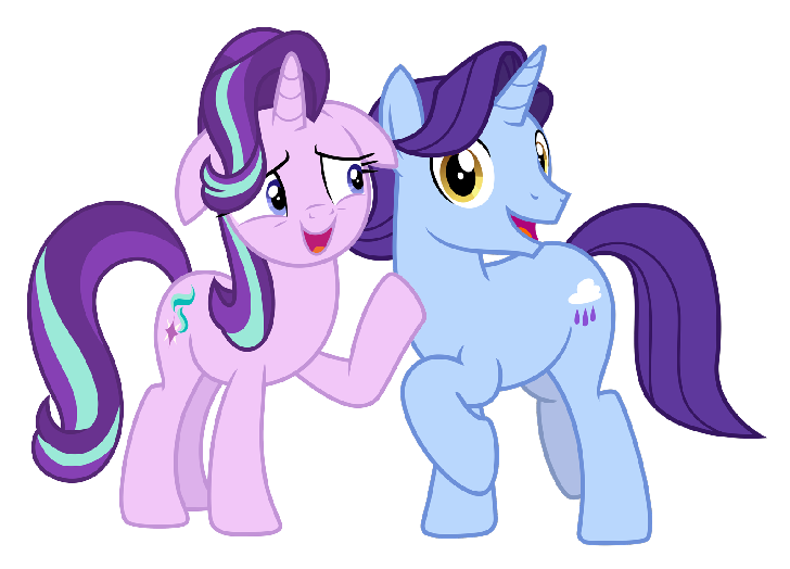 Size: 728x524 | Tagged: safe, derpibooru import, edit, vector edit, november rain, starlight glimmer, pony, unicorn, crack shipping, friendship student, horn, image, novemberglimmer, open mouth, open smile, png, raised hoof, shipping, simple background, smiling, transparent background, vector